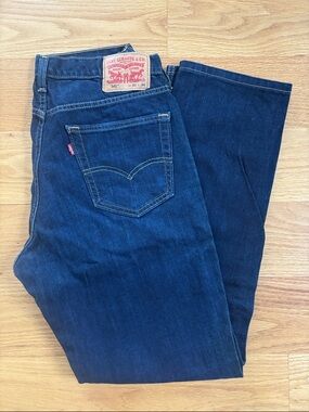 Levi's Men's Deep Blue Relaxed Fit Jeans